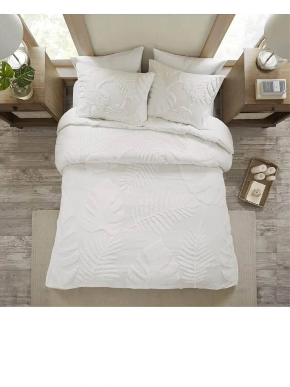 Madison Park Tufted Chenille Cotton Comforter, All Season Bedding Set, Cal King